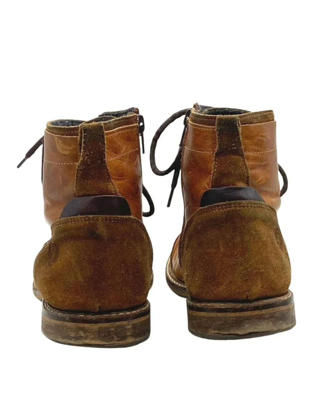 Bullboxer Kelden Leather Cap Toe Boots 9 42 Handmade in Portugal Lace-Up Ankle